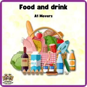 Flashcards Food and Drink A1 Movers CEFR