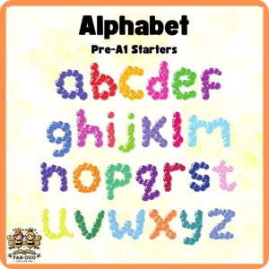 Flashcards the Alphabet PreA1 Starters CEFR