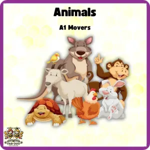 Flashcards Animals A1 Movers CEFR