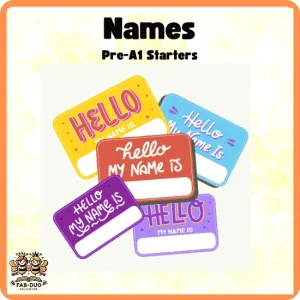 Names - Pre-A1 Starters - Flashcards