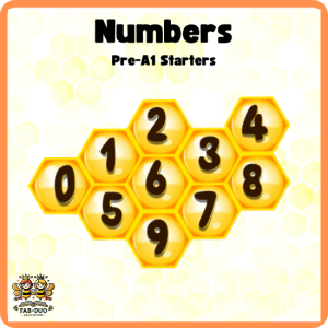 Numbers Vocabulary - Pre-A1 Starters - Flashcards