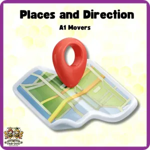 Flashcards Places and Direction A1 Movers CEFR