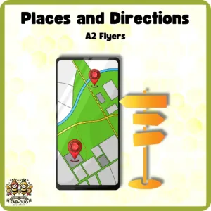 Flashcards Places and Directions A2 Flyers