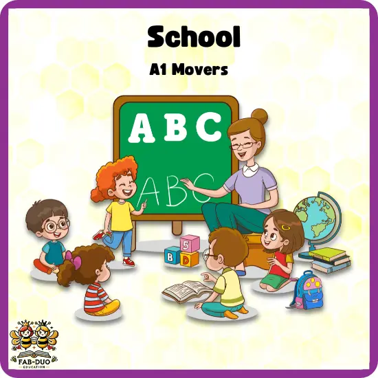 Flashcards School A1 Movers CEFR