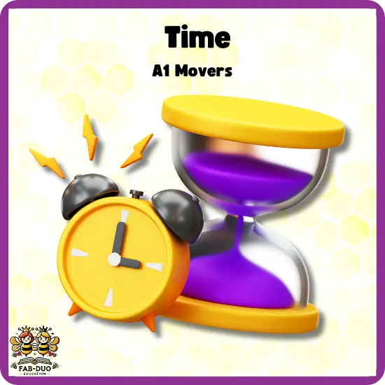 Flashcards Time A1 Movers CEFR
