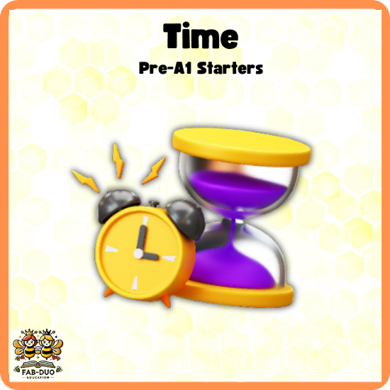 Time Vocabulary - Pre-A1 Starters - Flashcards