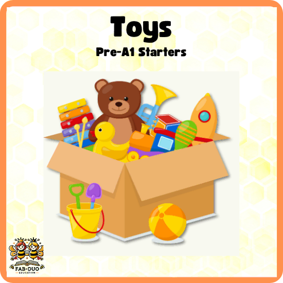 Toys Vocabulary - Pre-A1 Starters - Flashcards