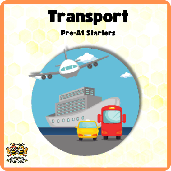 Transport Vocabulary - Pre-A1 Starters - Flashcards