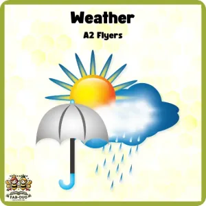 Flashcards Weather A2 Flyers
