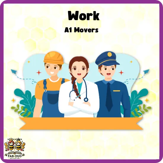 Flashcards Work A1 Movers CEFR
