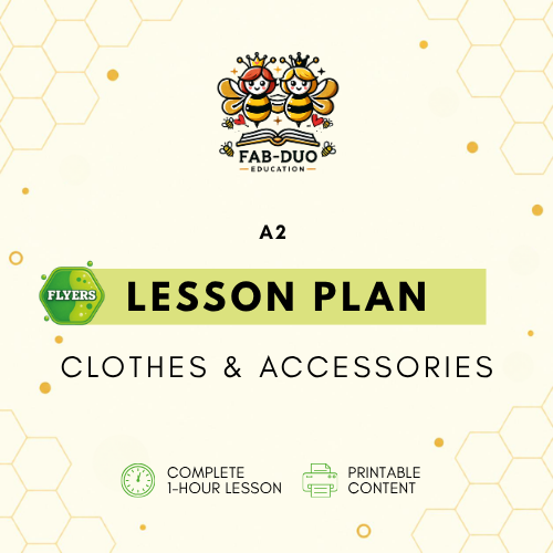 Lesson Plan Clothes and Accessories A2 Flyers